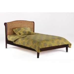 Queen Rosebud Platform Bed (Chocolate) (43.875H x 63.375W x 93.375D 