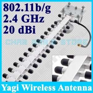  2.4g 2.4 ghz 802.11b/g yagi wireless wlan wifi antenna 20 
