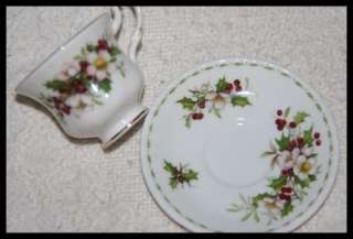   Tea Cup/Saucer Flower/Month Series December 1970 CHRISTMAS ROSE  