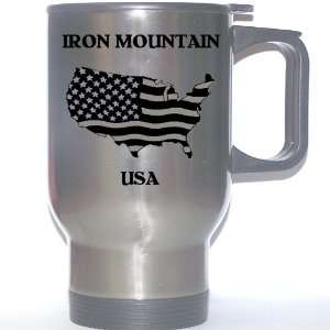  US Flag   Iron Mountain, Michigan (MI) Stainless Steel Mug 