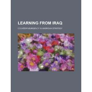  Learning from Iraq counterinsurgency in American strategy 