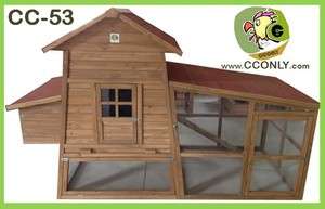 53 Chicken coop Hen house Poultry Rabbit Hutch Cage  