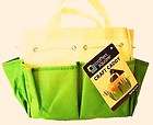 SOUR APPLE GREEN CANVAS CRAFT CADDY TOTE BAG ORGANIZER COUPON YARN 