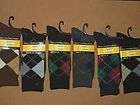 Fathers Day Gift 6 Pair Mens Dress Argyle Socks Size 10 13