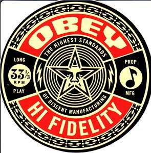New OBEY 30 Color Sticker Pack Set Shepard Fairey print  