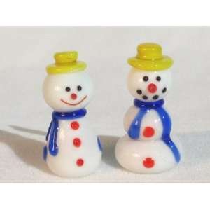  Collectibles Crystal Figurines Snowmen 