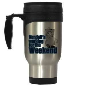 Kendall Loves The Weekend Custom 14oz Stainless Steel Travel Mug 