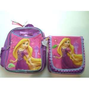  Princess Tangled Rapunzel Medium 12 Backpack +Lunch Bag 