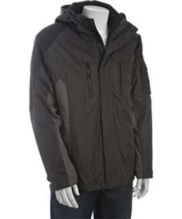 Calvin Klein grey nylon ripstop zip front jacket