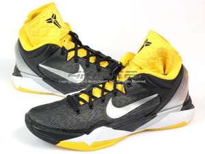 Nike Zoom Kobe 7 VII Supreme X Black/Silver Yellow 2012 Lakers 488369 