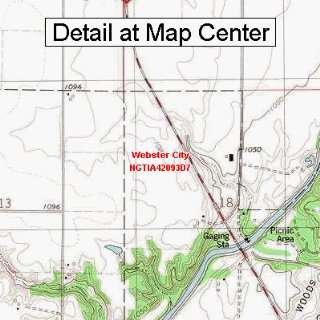 USGS Topographic Quadrangle Map   Webster City, Iowa (Folded 