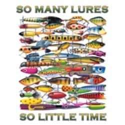   So Many Lures So Little Time Fishing Tee Tons Of Lures Hoodie  
