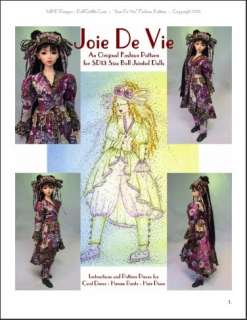 Joie De Vie SD13 SooAh Super Dollfie Fashion Pattern  