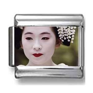  Geishas face Photo Italian Charm Jewelry