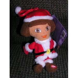  Talking Christmas Clip on Doll in Santa Outfit Toys & Games
