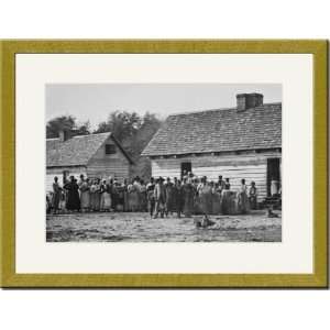   Print 17x23, African American Slaves on a Plantation