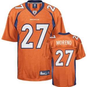  Knowshon Moreno Orange Reebok NFL Replica Denver Broncos 