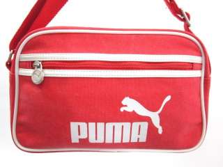 PUMA Red White Canvas Shoulder Handbag  