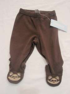Gymboree NWT Baby Raccoon Brown Pants 3 6 6 12 12 18 18 24