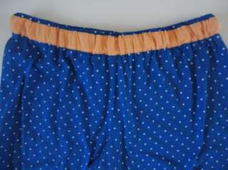 LIZ CLAIBORNE LIZ WEAR Blue Orange 2 Pajama Pants L  