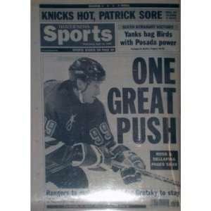   Daily News Cover One Great Push   Sports Memorabilia Sports