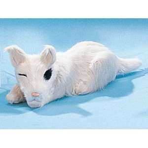  Bull Terrier Dog Puppy Lying Realistic Model Collectible 