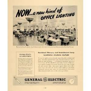   Lamp Light Cannon Mills Office   Original Print Ad: Home & Kitchen