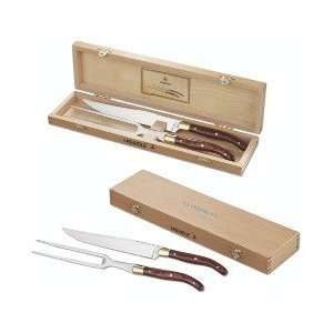 1250 16    Laguiole 2 Piece Carving Set Stainless Steel & Wood 