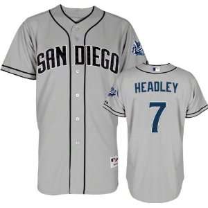  Chase Headley Jersey: Adult Majestic Road Grey Authentic 