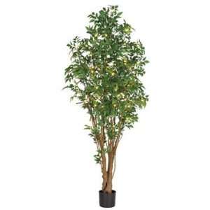   LED Potted Artificial Aralia Tree   Warm Clear Lights: Home & Kitchen