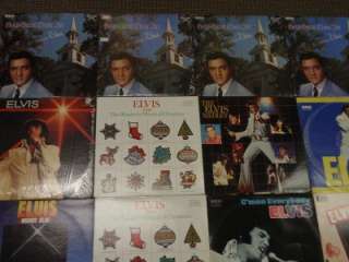 ELVIS PRESLEY (28) LP COLLECTION LOT VINYL ALBUM HUGE!!! SHRINK BLUE 