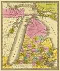 STATE OF MICHIGAN (MI) BY JEREMIAH GREENLEAF 1841 MAP