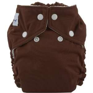 FuzziBunz Cloth Diaper   Chocolate Truffle    brown size l (25 45 lbs 