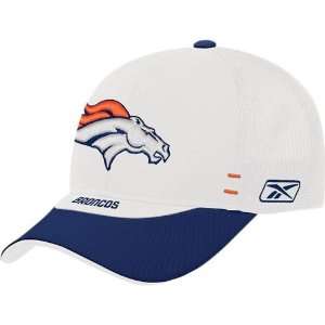 Reebok Denver Broncos White Draft Day Alternate Flex Fit Hat  