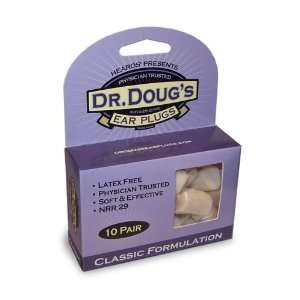  Dr. Dougs Classic Ear Plugs  Latex Free, 10 Pair Health 