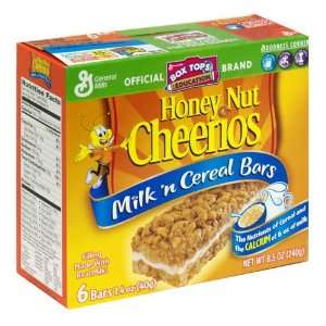 General Mills Milk n Cereal Bars Honey Nut Cheerios, 6 Bars per 8.5 