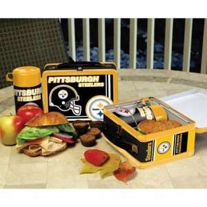   Pittsburgh Steelers NFL Tin Lunch Box With Thermos