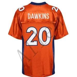 NFL Denver Broncos Jerseys #20 Dawkins Orange Football Authentic 