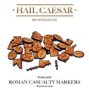   : Hail Caesar 28mm Imperial Roman Casualty Markers (40): Toys & Games