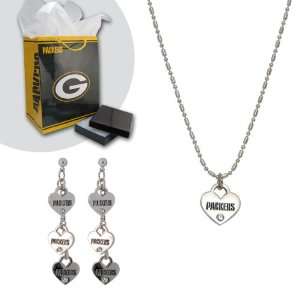  Pro Specialties Green Bay Packers Heart Charm Necklace and 