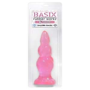  Basix Rubber Works 6 Inch Twister Dong, Pink Pipedreams 