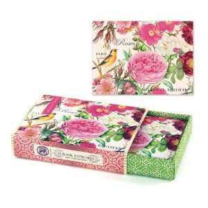  Michel Design Works Rose Garden Blank Inside Slip Box Note 