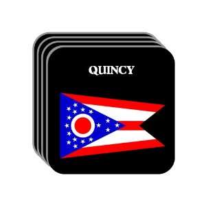  US State Flag   QUINCY, Ohio (OH) Set of 4 Mini Mousepad 