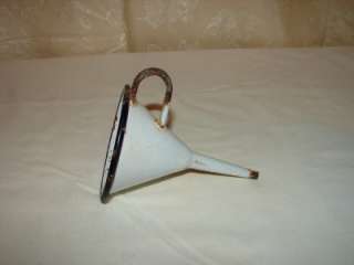 This Is For An Old White Kitchen Graniteware Funnel, It Has A Handle 