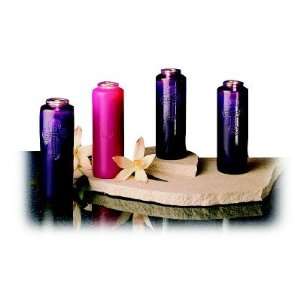  7 Day Glass Advent Candle Set