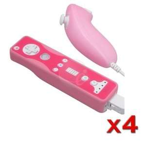  Protective Pink 2 Tone Silicone skin cover case for Nintendo Wii 