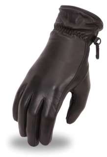 HOUSE OF HARLEY WOMENS LEATHER GAUNTLET GLOVES FI117GL  