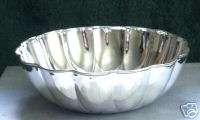 Italian solid sterling silver scalloped bowl  