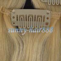 206pcs Remy Clip In Human Hair Extensions #60,36g &  