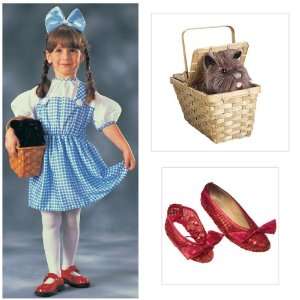 The Wizard of Oz Dorothy Toddler Costume with Red Ruby Sequin Shoe 